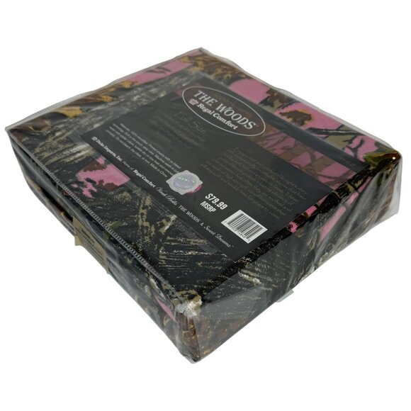 Regal Comfort The Woods Pink Camo Sheet Set Full Size Microfiber Bedding Sleep - Picture 3 of 9